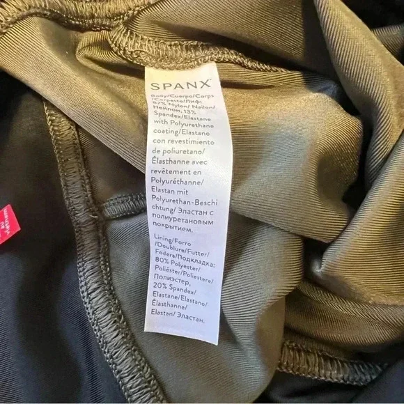 Spanx Faux Leather Brown Leggings - Picture 6 of 7